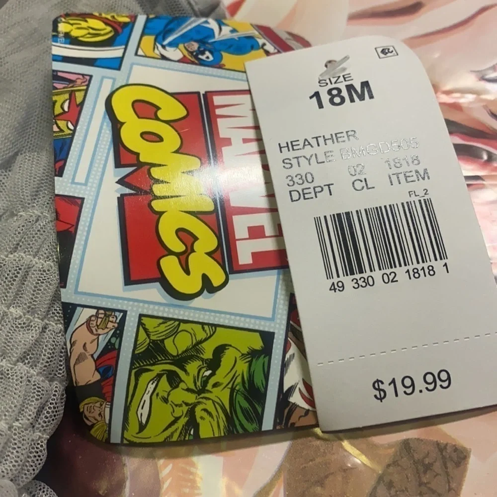 2/$20.  New Marvel 18 month Dress
